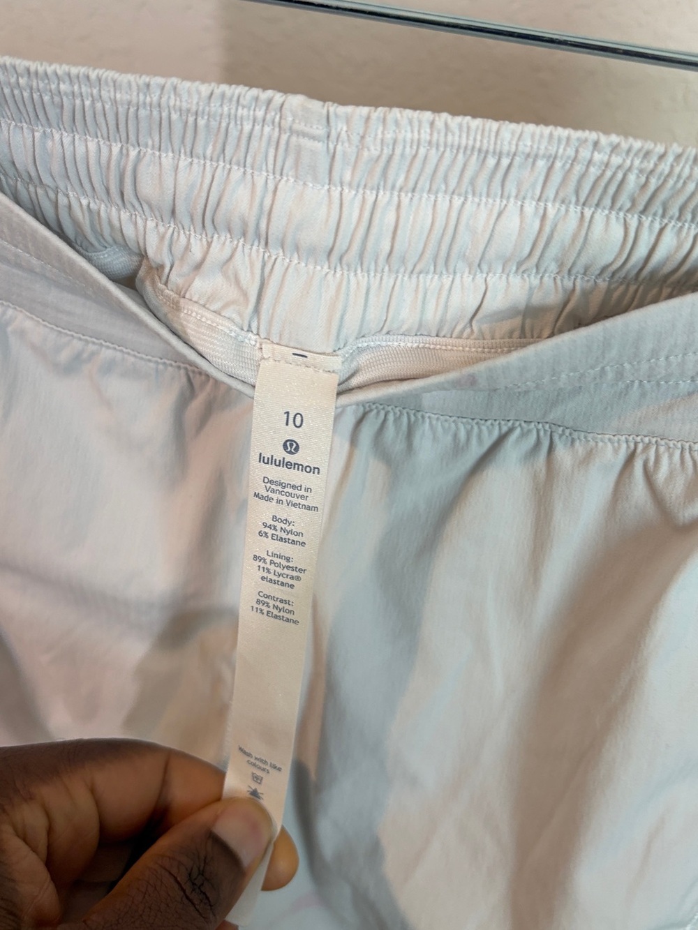 Lululemon Light Gray Athletic Shorts - Size 10